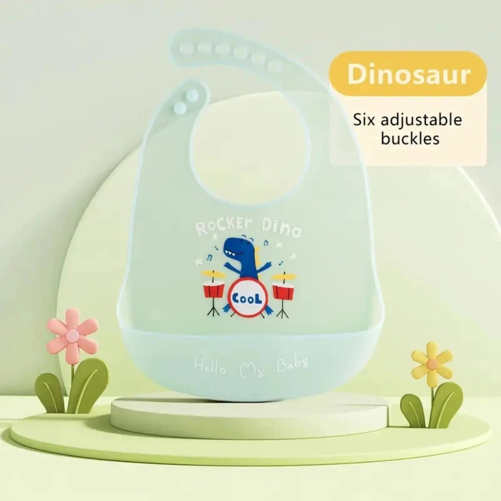 Bavoir silicone BabyLunea Livia – repas propres, poche récupératrice et entretien facile 