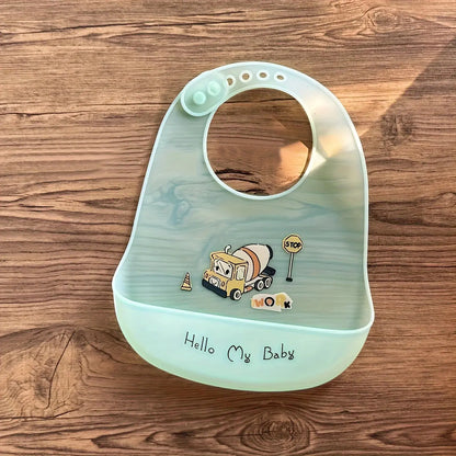 Bavoir silicone BabyLunea Livia – repas propres, poche récupératrice et entretien facile 