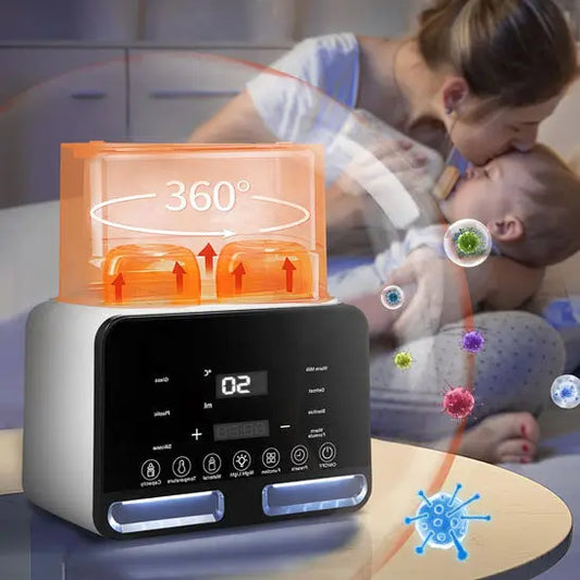 Chauffe Biberon Intelligent 7 en 1 BabyLunea™ | Réchauffage Rapide, Stérilisation et Maintien au Chaud 