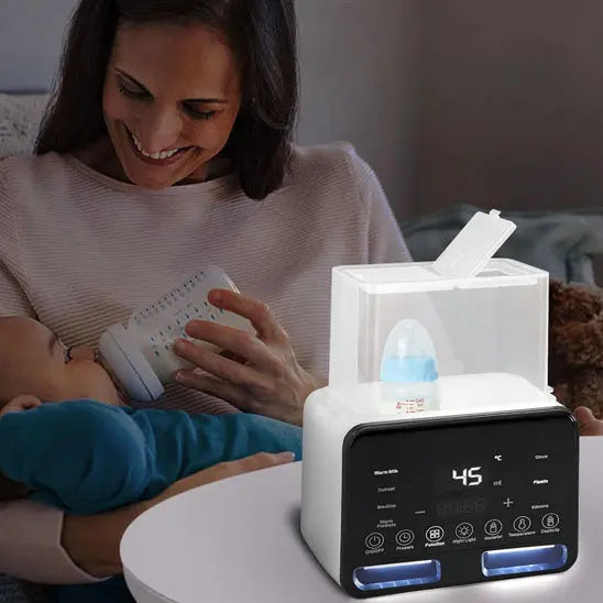 Chauffe Biberon Intelligent 7 en 1 BabyLunea™ | Réchauffage Rapide, Stérilisation et Maintien au Chaud 