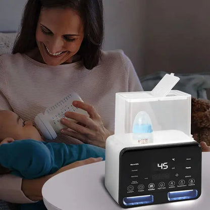 Chauffe Biberon Intelligent 7 en 1 BabyLunea™ | Réchauffage Rapide, Stérilisation et Maintien au Chaud 