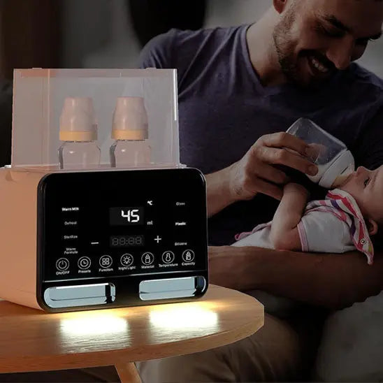 Chauffe Biberon Intelligent 7 en 1 BabyLunea™ | Réchauffage Rapide, Stérilisation et Maintien au Chaud 