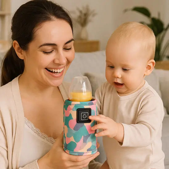 Chauffe-biberon USB BabyLunea Escale | rechargeable affichage digital 