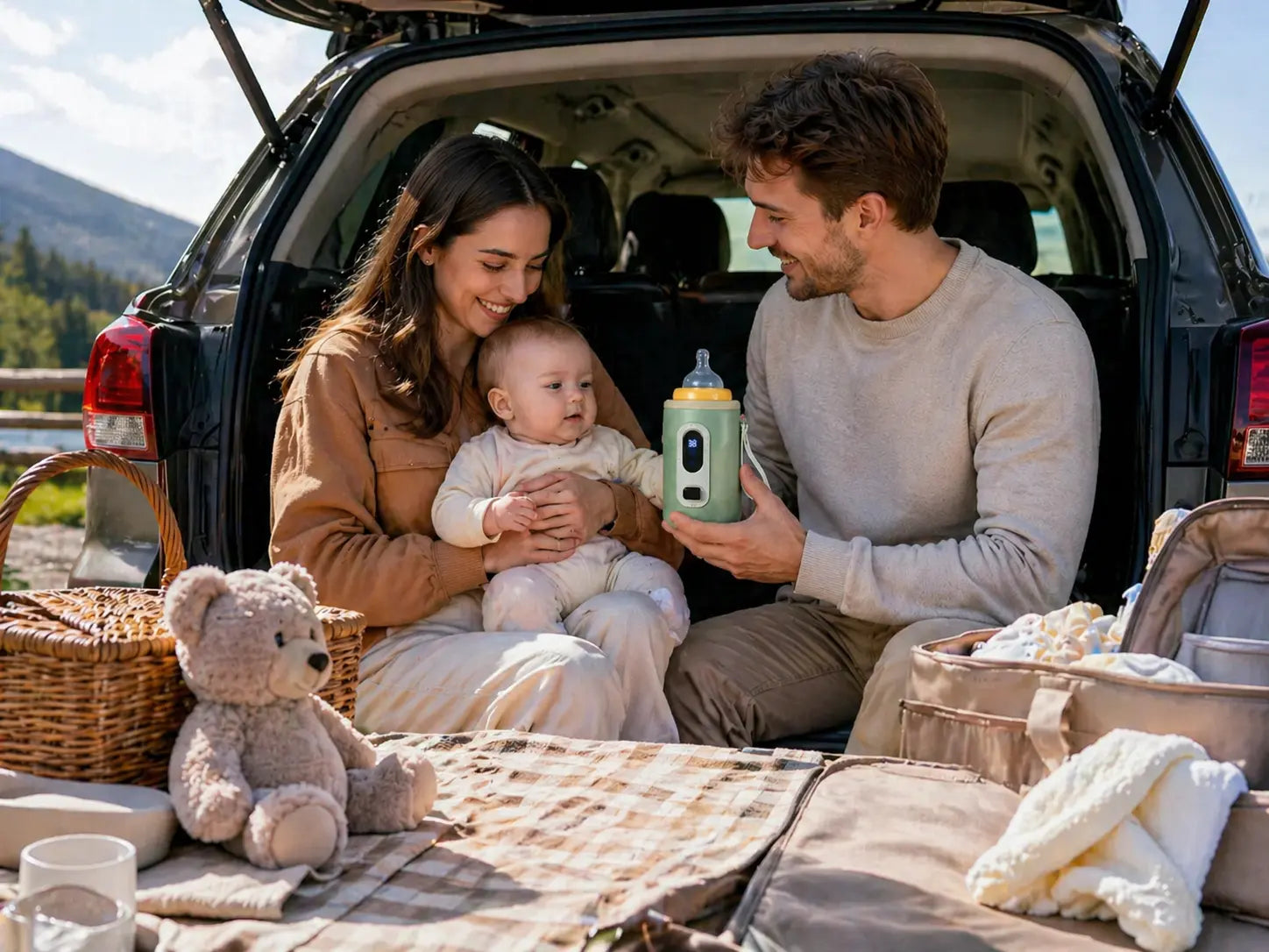 Chauffe-biberon voiture BabyLunea Horizon USB – température réglable nomade 