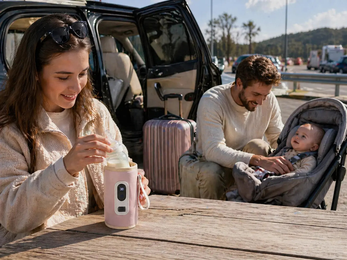 Chauffe-biberon voiture BabyLunea Horizon USB – température réglable nomade 