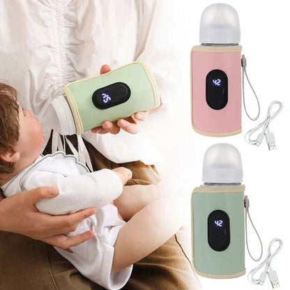 Chauffe-biberon voiture BabyLunea Liberté – Chauffe-biberon voiture USB portable réglable pour bébé (voyage, voiture, poussette) 