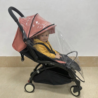 Habillage pluie universel BabyLunea Liberté transparent – protection pluie poussette bébé contre pluie, vent et neige 