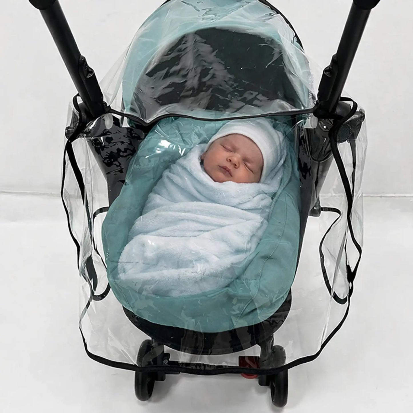 Habillage pluie universel BabyLunea Liberté transparent – protection pluie poussette bébé contre pluie, vent et neige 