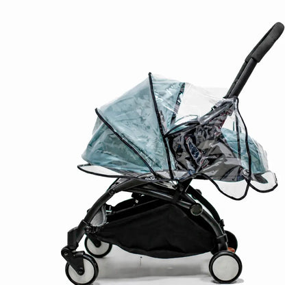 Habillage pluie universel BabyLunea Liberté transparent – protection pluie poussette bébé contre pluie, vent et neige 