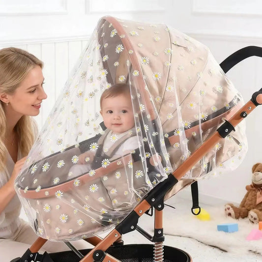 Moustiquaire poussette universelle BabyLunea Harmonie | Filet moustique poussette respirant et protection 360° 