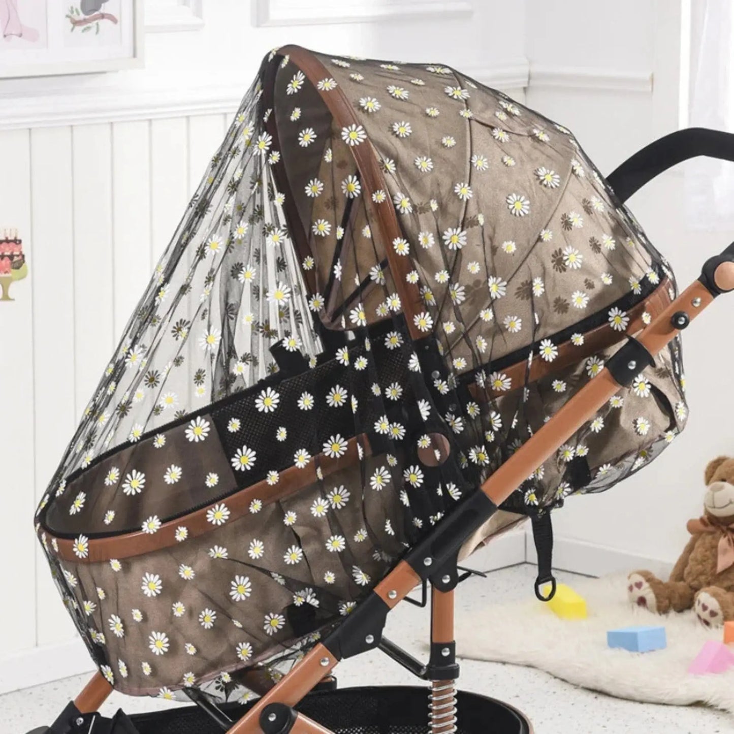 Moustiquaire poussette universelle BabyLunea Harmonie | Filet moustique poussette respirant et protection 360° 
