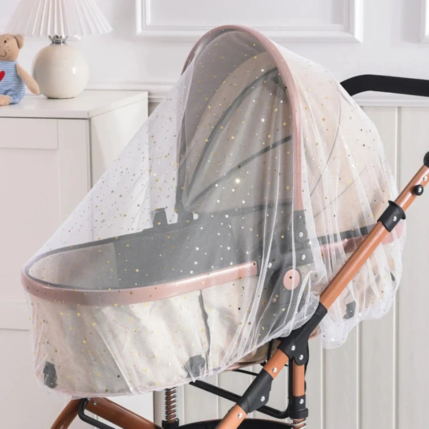 Moustiquaire poussette universelle BabyLunea Harmonie | Filet moustique poussette respirant et protection 360° 