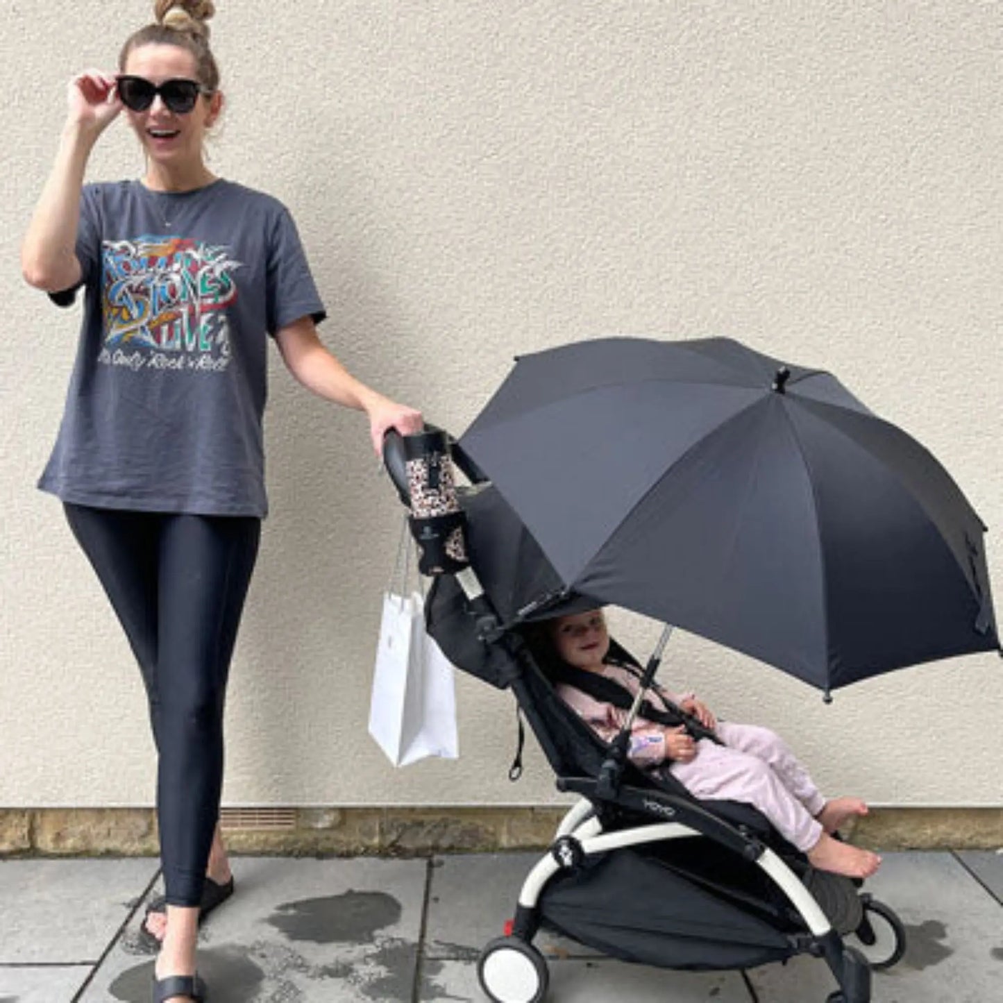Ombrelle pour poussette BabyLunea Daily anti-UV réversible 