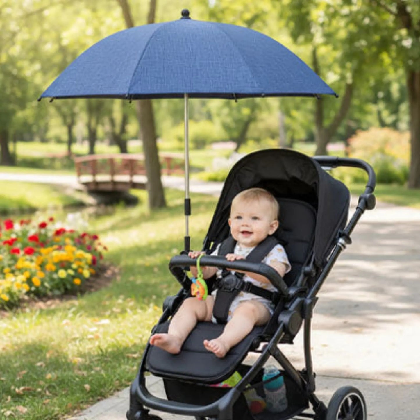 Ombrelle pour poussette BabyLunea Harmonie universelle avec protection UV et bras orientable 