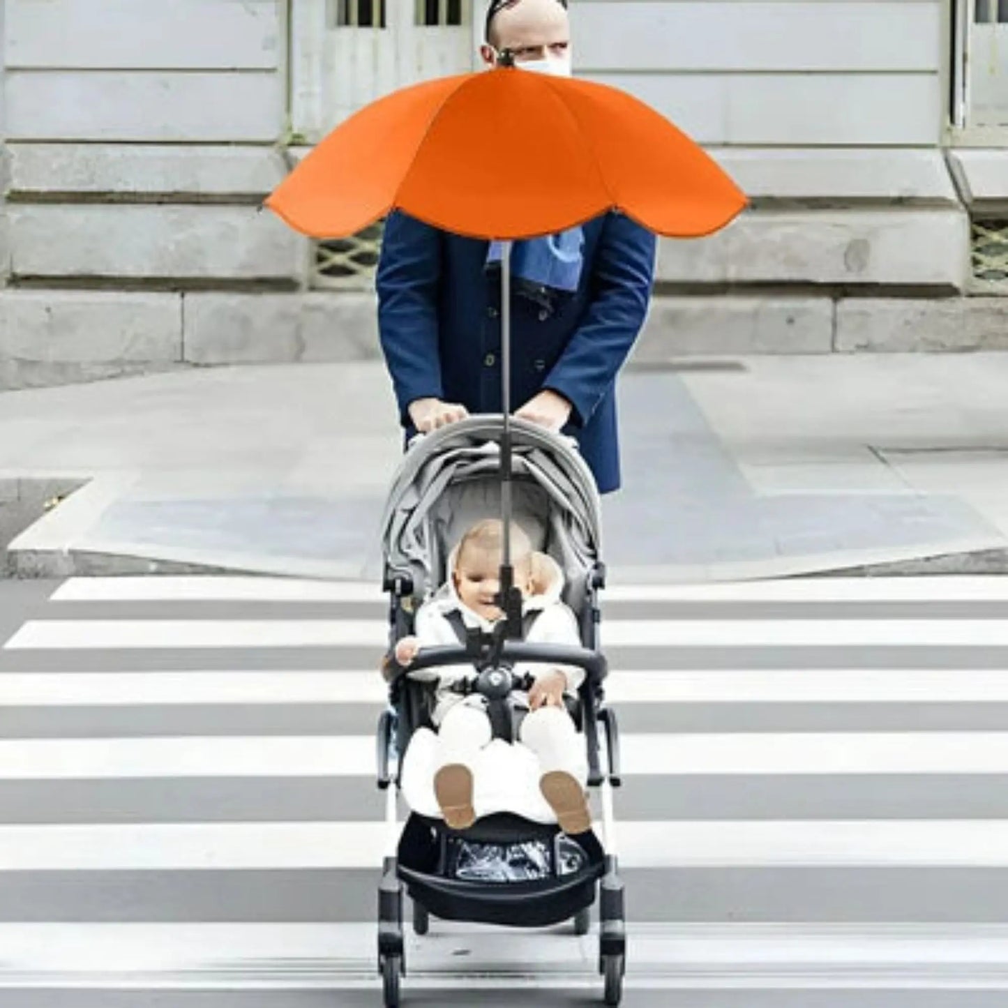 Ombrelle pour poussette universelle anti-UV | Protection bébé été 