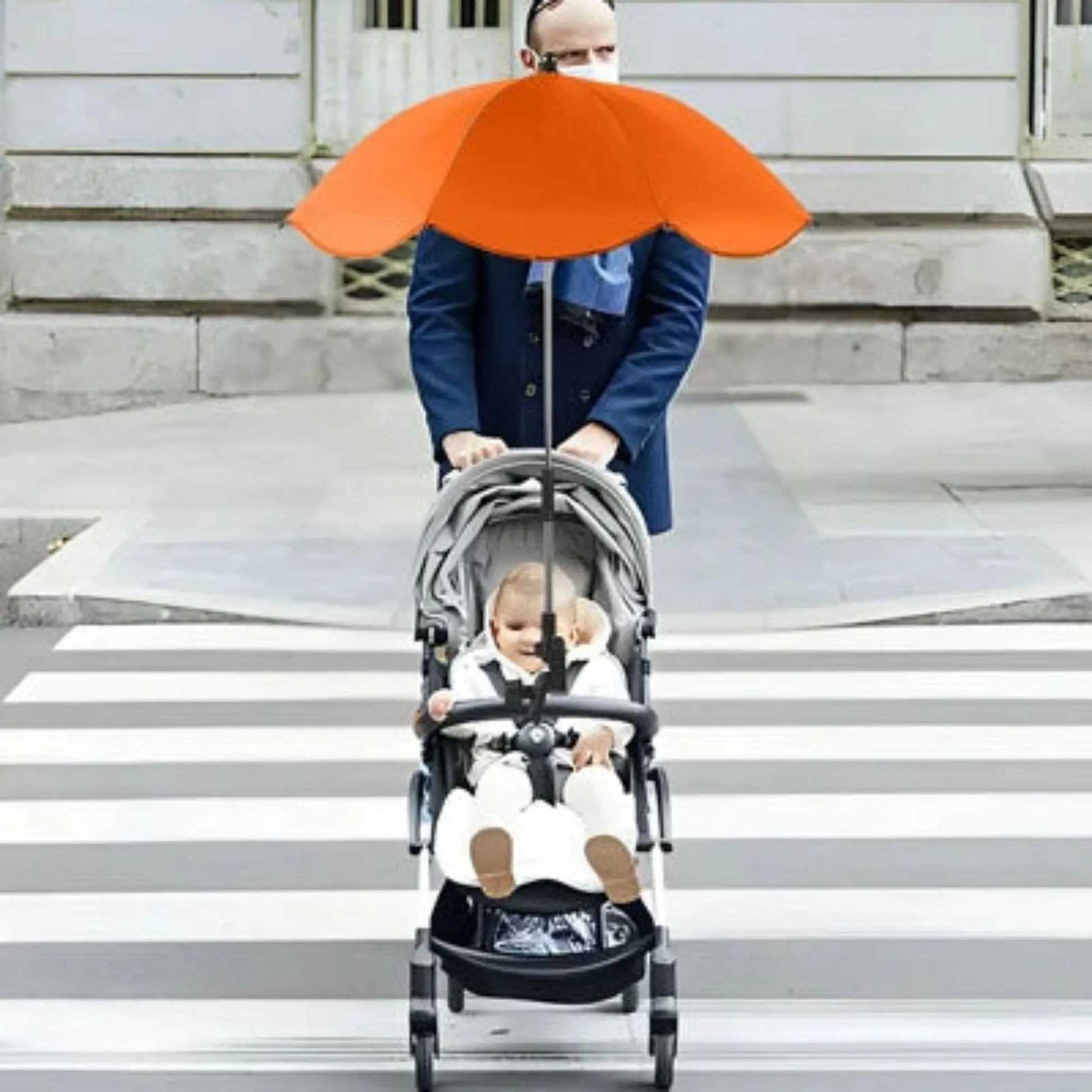 Ombrelle pour poussette universelle anti-UV | Protection bébé été 