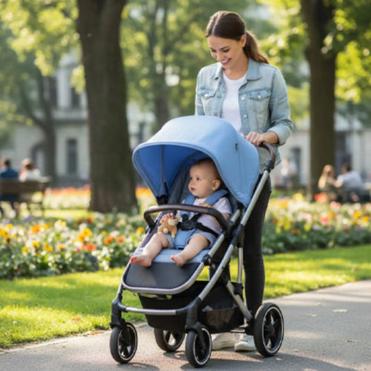 Pare soleil poussette universel BabyLunea Horizon – protection solaire maximale et confort bébé 