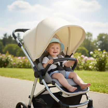 Pare soleil poussette universel BabyLunea Horizon – protection solaire maximale et confort bébé 