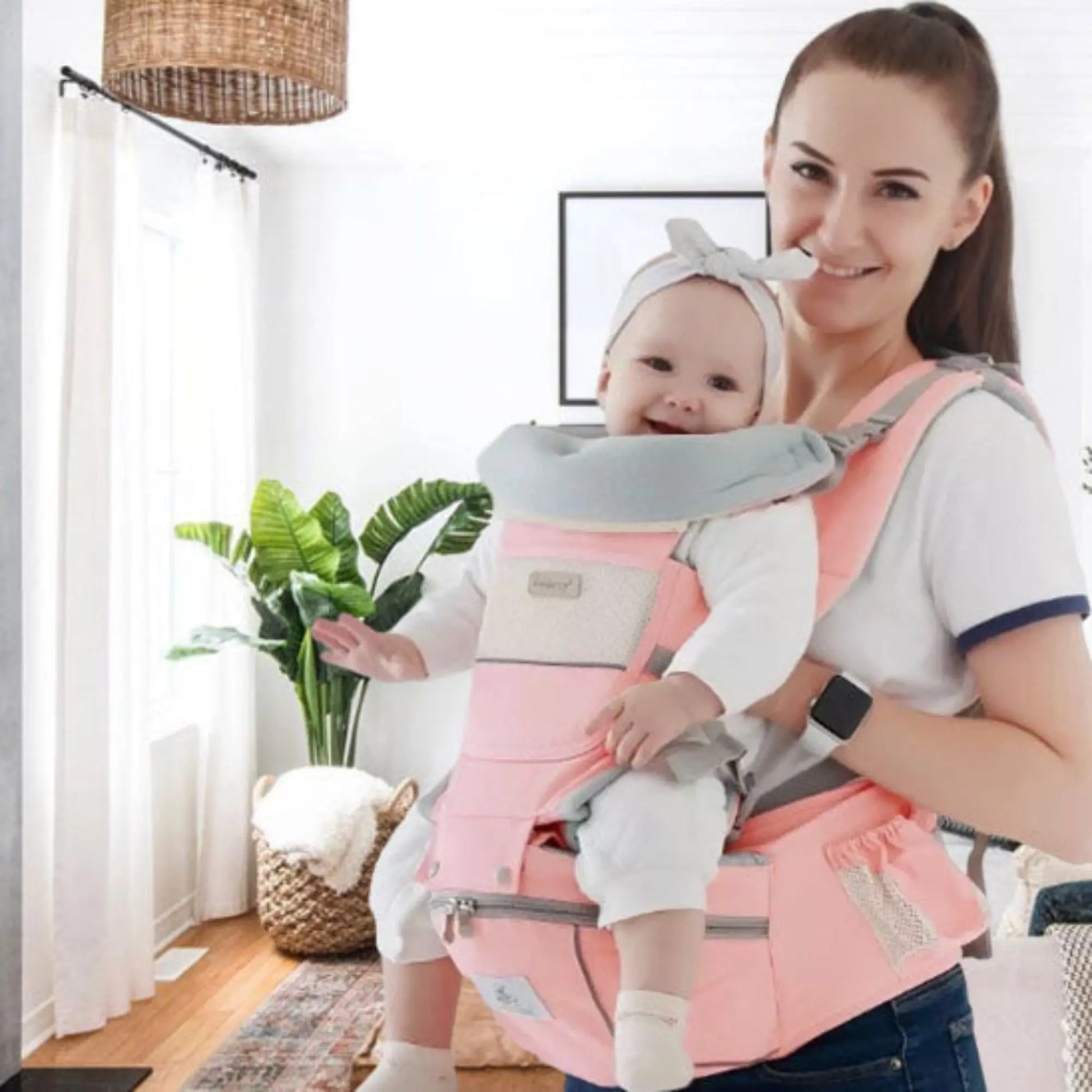Porte bébé ergonomique BabyLunea Escale | Tabouret de taille multifonctionnel pour nouveau-né à tout-petit, multi-usage 