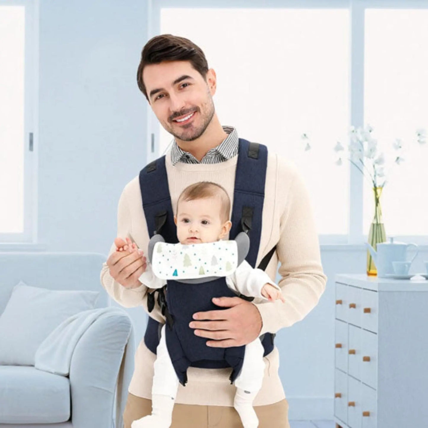 Porte bébé nouveau-né BabyLunea Tempo | Confort physiologique et maintien premium 