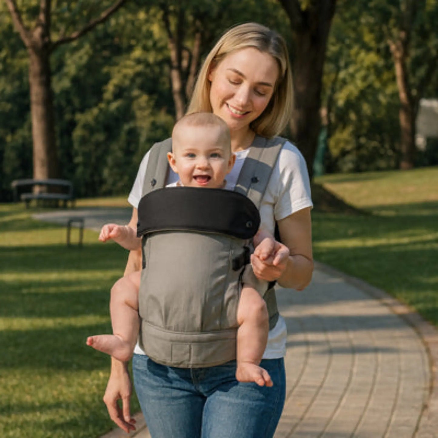 Porte bébé physiologique BabyLunea Plénitude | Porte bébé ergonomique confortable 