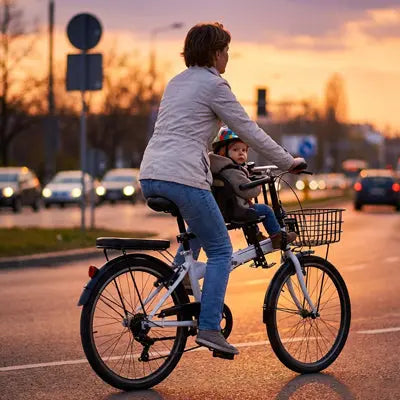 Porte bebe velo avant premium – BabyLunea Élan - fixation sécurisée 