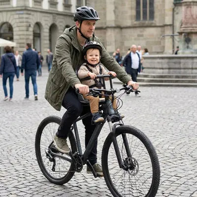 Porte bebe velo avant premium – BabyLunea Élan - fixation sécurisée 