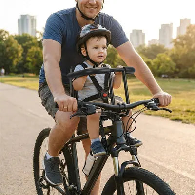 Porte bebe velo avant premium – BabyLunea Élan - fixation sécurisée 