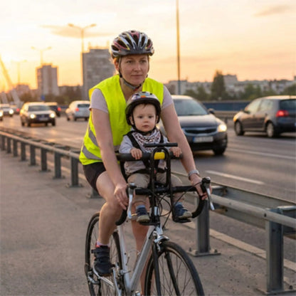 Porte bébé vélo avant sécurisé BabyLunea Escapade – siège vélo enfant premium 