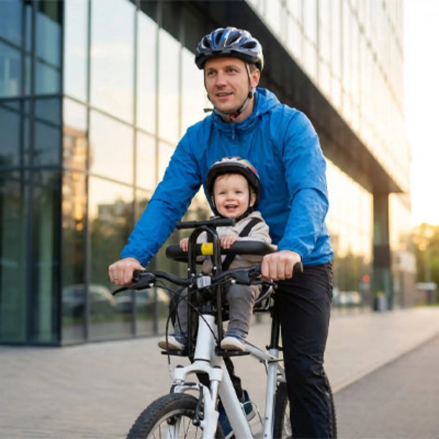 Porte bébé vélo avant sécurisé BabyLunea Escapade – siège vélo enfant premium 