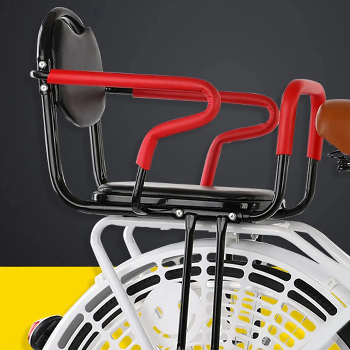 Porte bébé vélo électrique BabyLunea Pulse – siège arrière rembourré premium 