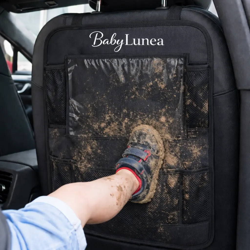 Protection siège voiture bébé BabyLunea Pratique – Tapis de protection siège auto imperméable, universel et élégant 