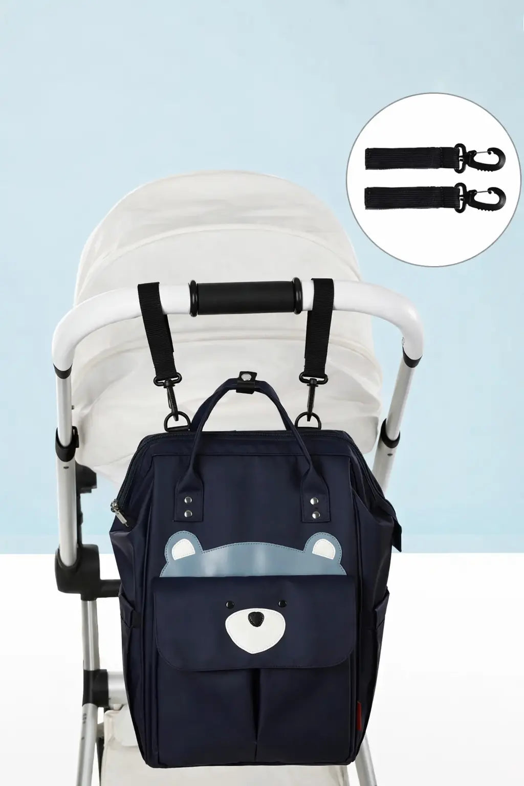 Sac à langer avec attaches poussette BabyLunea Balade étanche grande capacité 