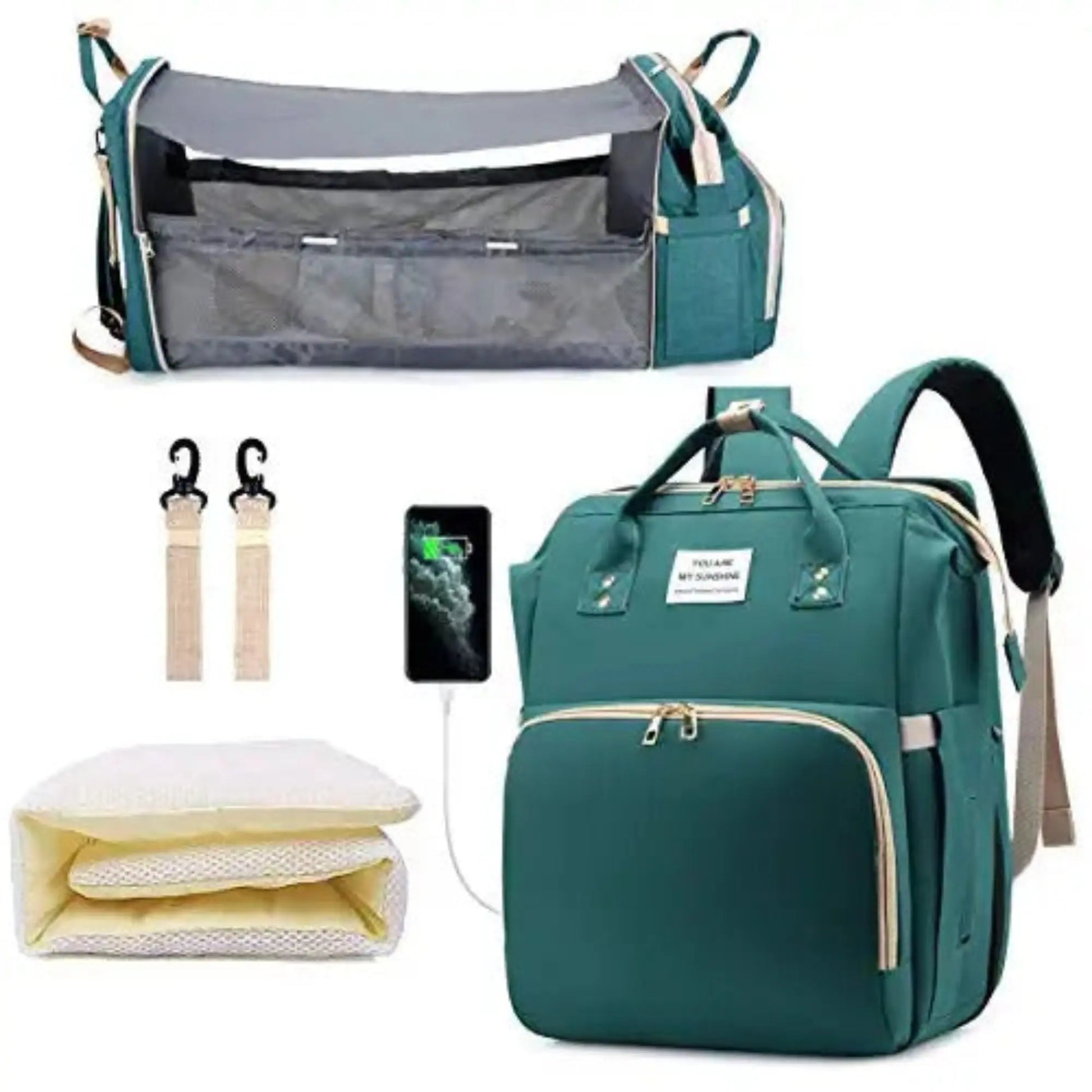 Sac à langer bébé multifonctionnel BabyLunea Fusion pliable 