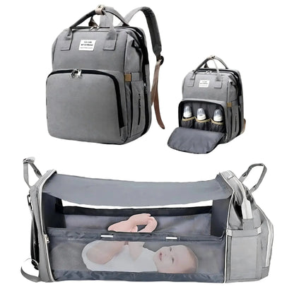 Sac à langer bébé multifonctionnel BabyLunea Fusion pliable 