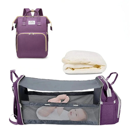 Sac à langer bébé multifonctionnel BabyLunea Fusion pliable 