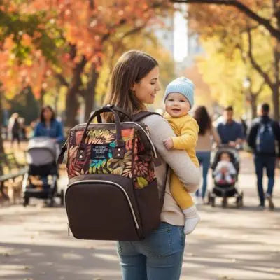 Sac à langer de voyage BabyLunea Signature | Grande capacité premium pour toutes les sorties avec bébé 