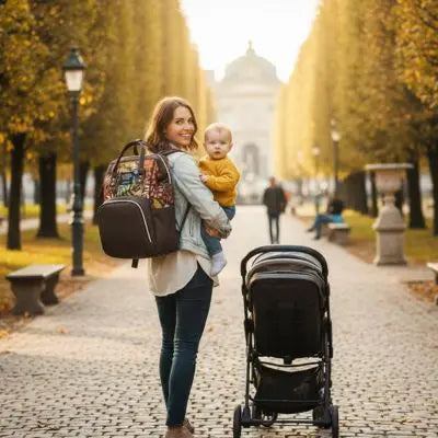 Sac à langer de voyage BabyLunea Signature | Grande capacité premium pour toutes les sorties avec bébé 