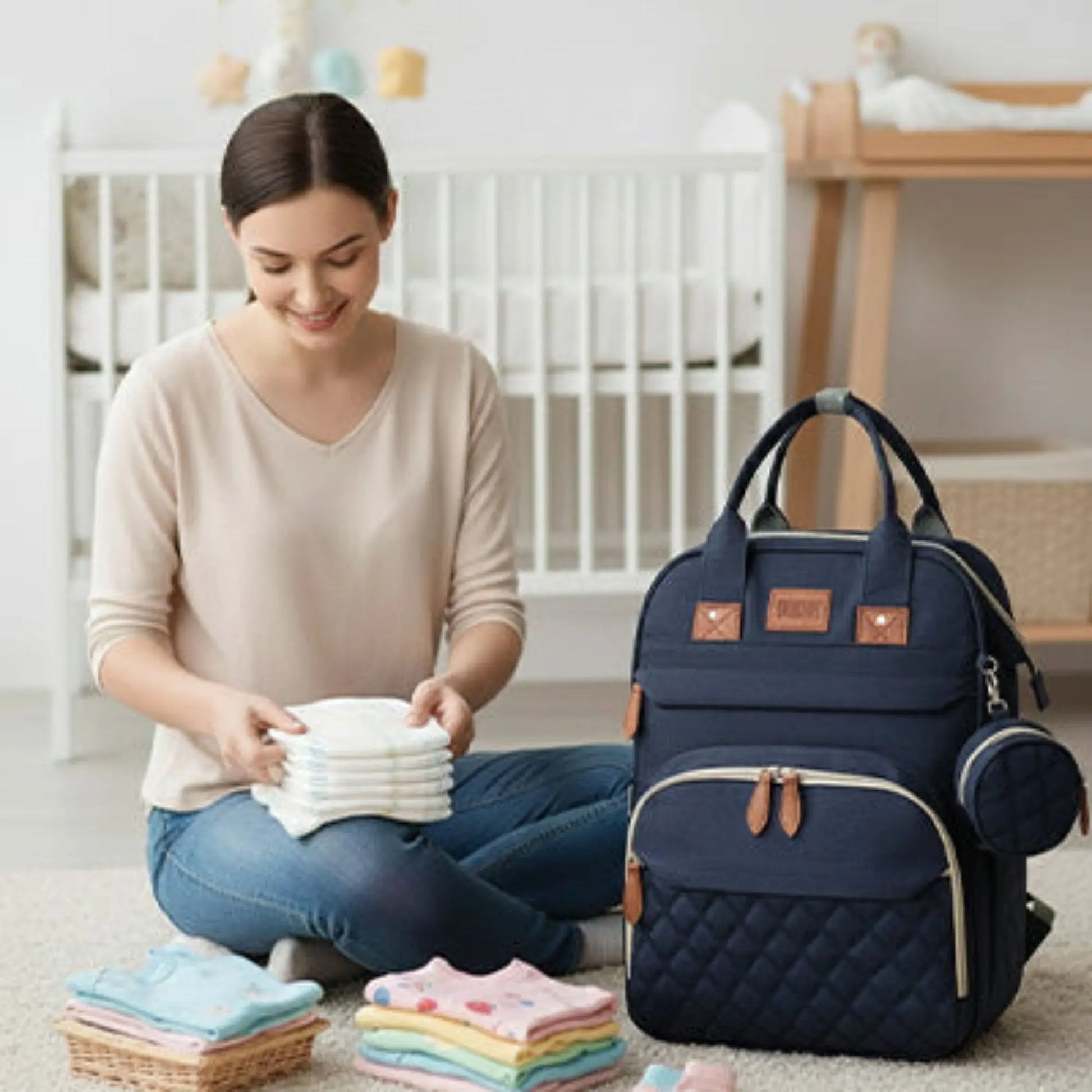 Sac à langer étanche BabyLunea Harmony : le sac premium 2-en-1 des parents prévoyants 