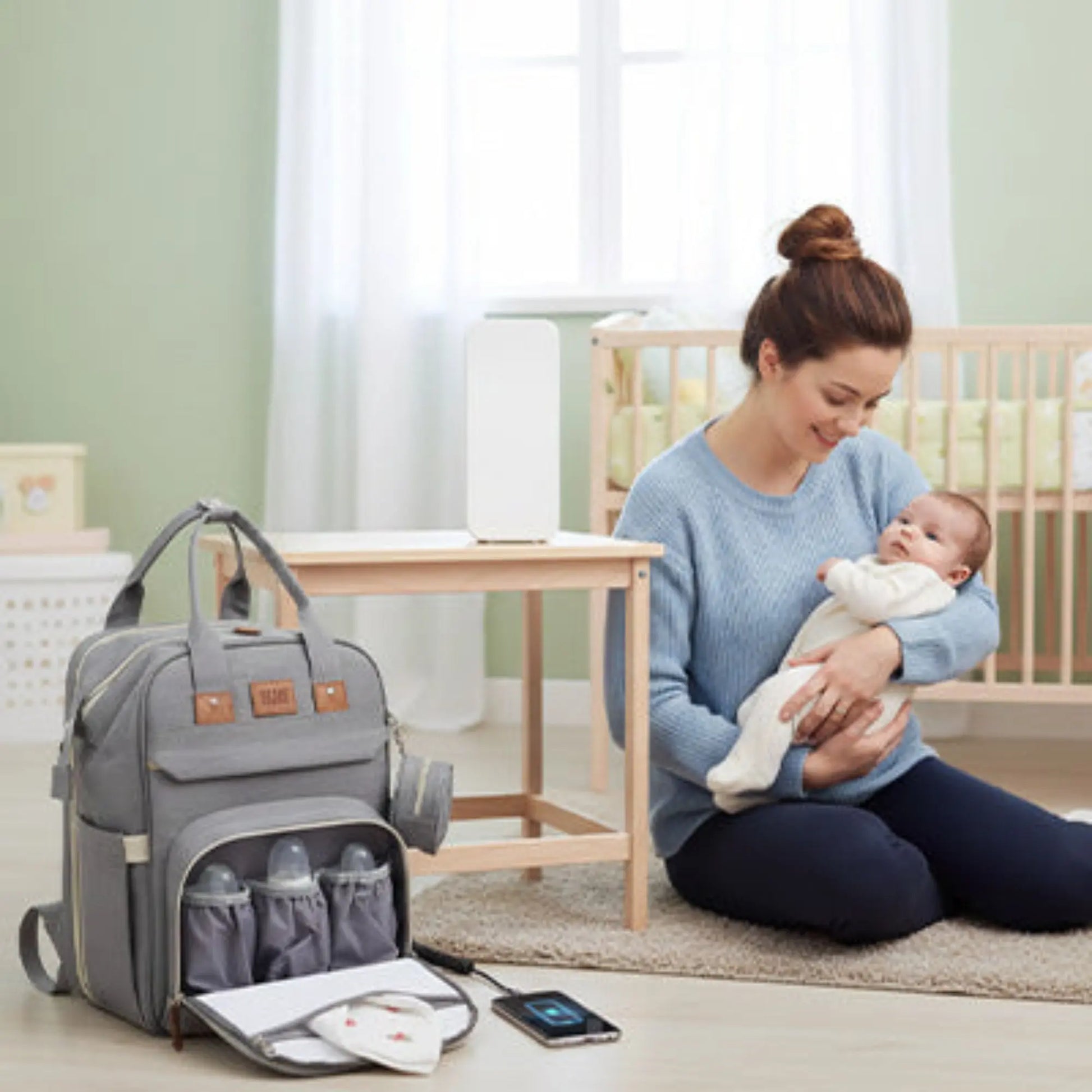 Sac à langer étanche BabyLunea Harmony : le sac premium 2-en-1 des parents prévoyants 