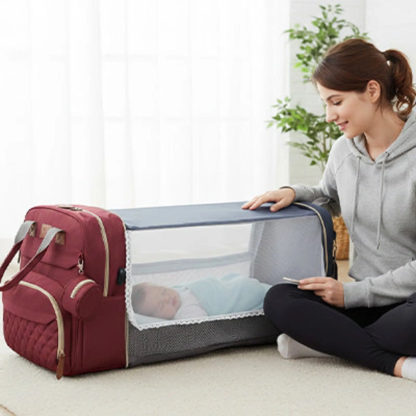 Sac à langer étanche BabyLunea Harmony : le sac premium 2-en-1 des parents prévoyants 