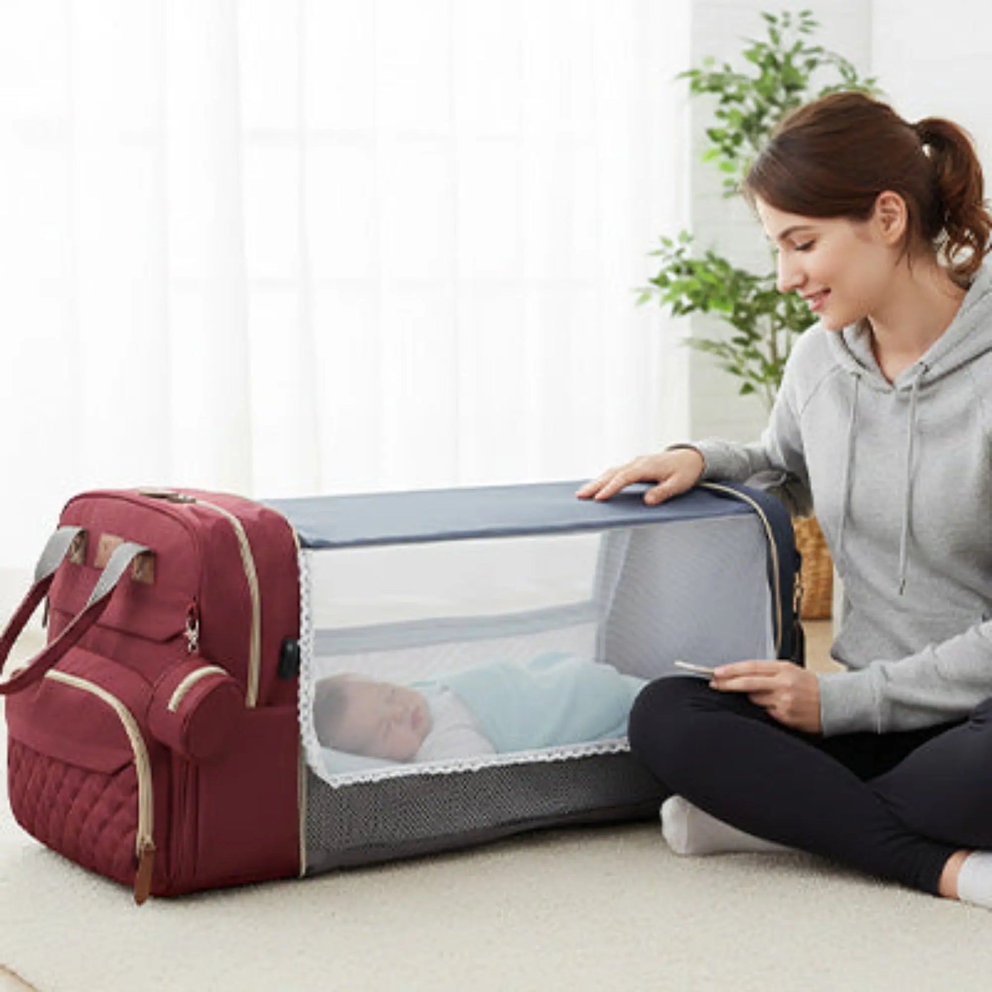 Sac à langer étanche BabyLunea Harmony : le sac premium 2-en-1 des parents prévoyants 