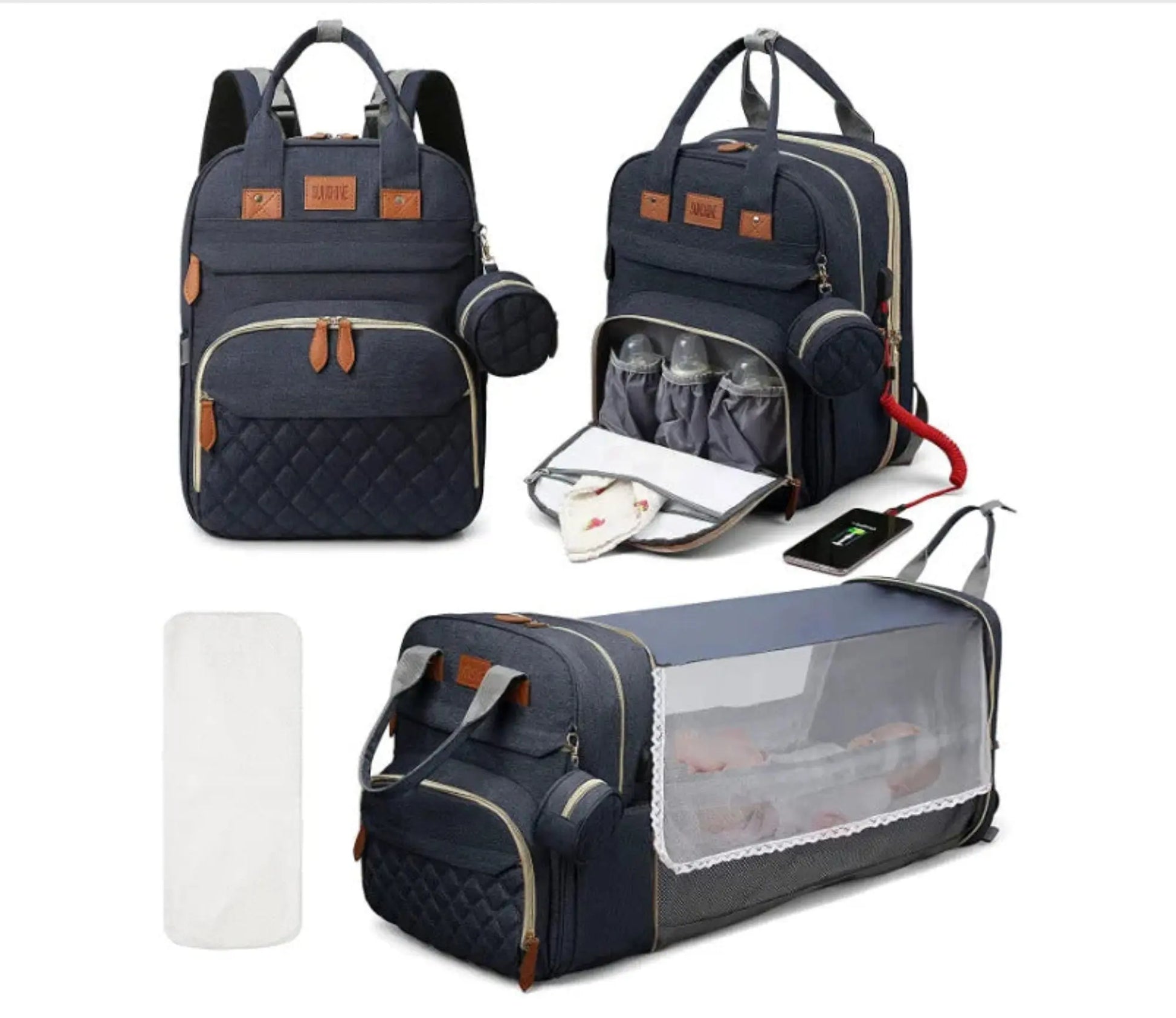 Sac à langer étanche BabyLunea Harmony : le sac premium 2-en-1 des parents prévoyants 