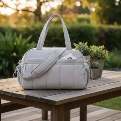 Sac à langer grande capacité BabyLunea Ivoire | Sac à langer pratique et élégant 