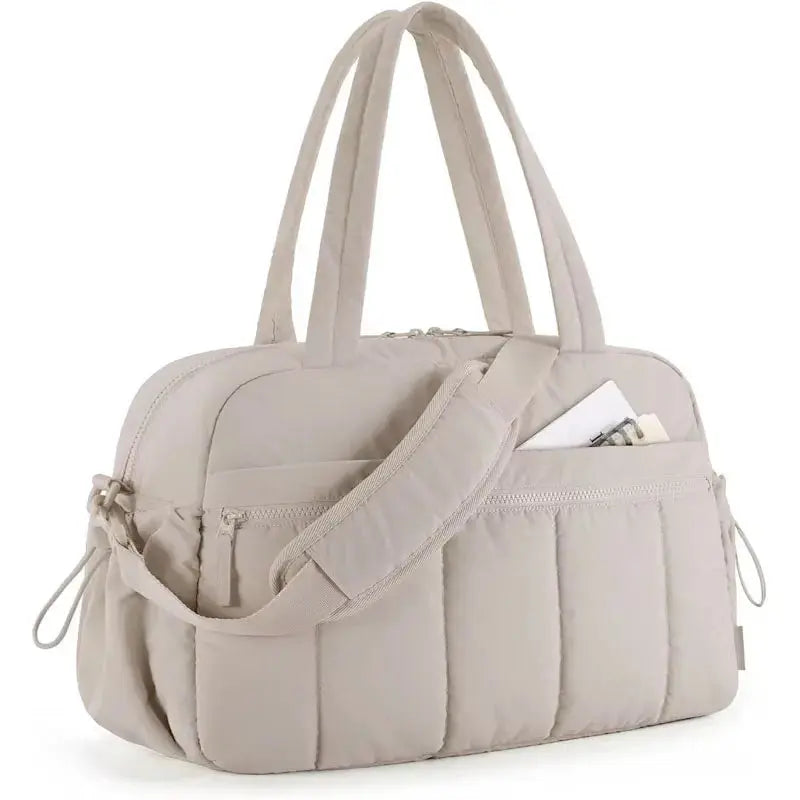 Sac à langer grande capacité BabyLunea Ivoire Camel Doré