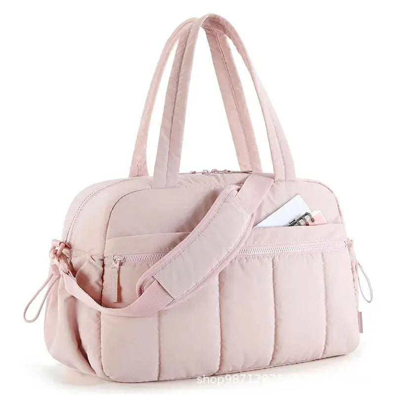 Sac à langer grande capacité BabyLunea Ivoire Rose Poudré