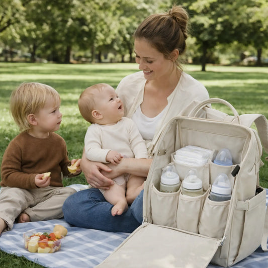 Sac à langer sac à dos BabyLunea Horizon | Grand sac bébé étanche USB 