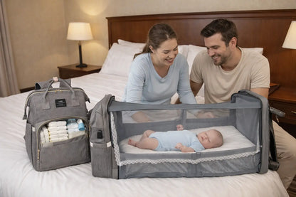 Sac à langer voyage BabyLunea Transit pliable respirant 