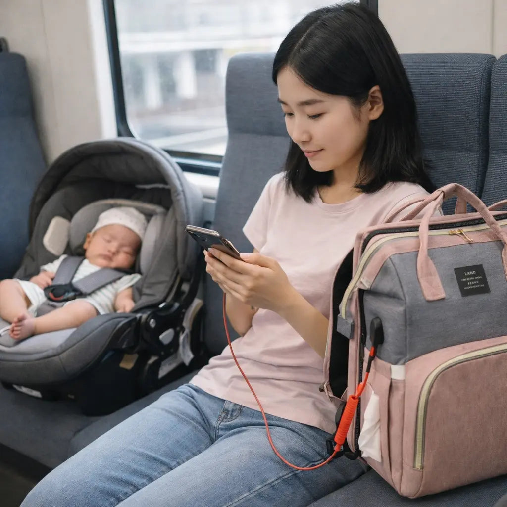 Sac à langer voyage BabyLunea Transit pliable respirant 