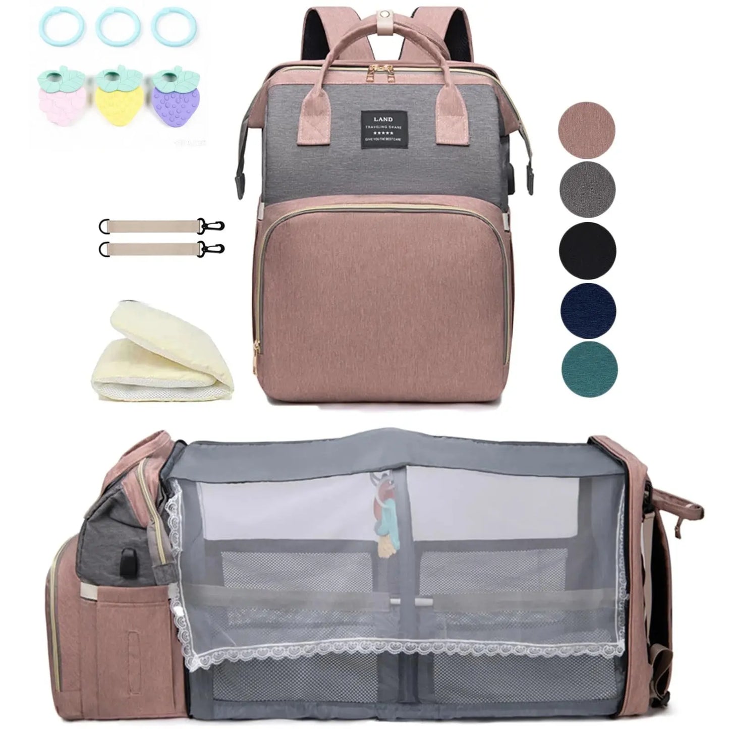 Sac à langer voyage BabyLunea Transit pliable respirant 